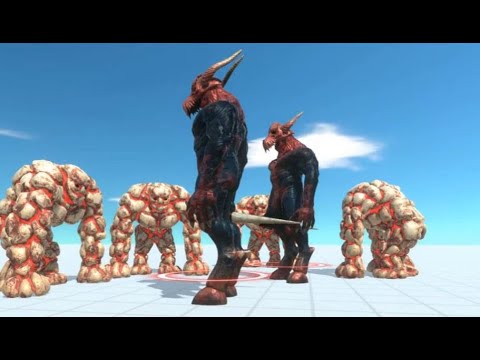 Baby Lava Golem Escape vs Alien Evil Kozarog Death Run ARBS Dinosaur Animal Revolt Battle Simulator