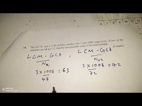 GCD AND LCM OF A MULTIPLE OF NUMBERS