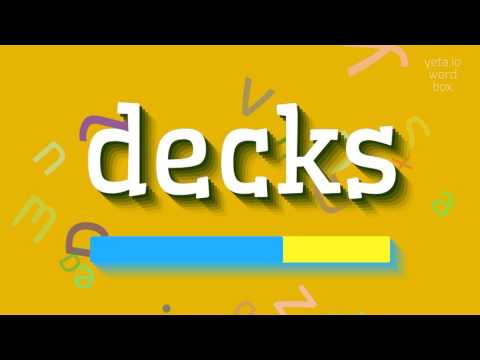 HOW TO PRONOUNCE DECKS? #decks