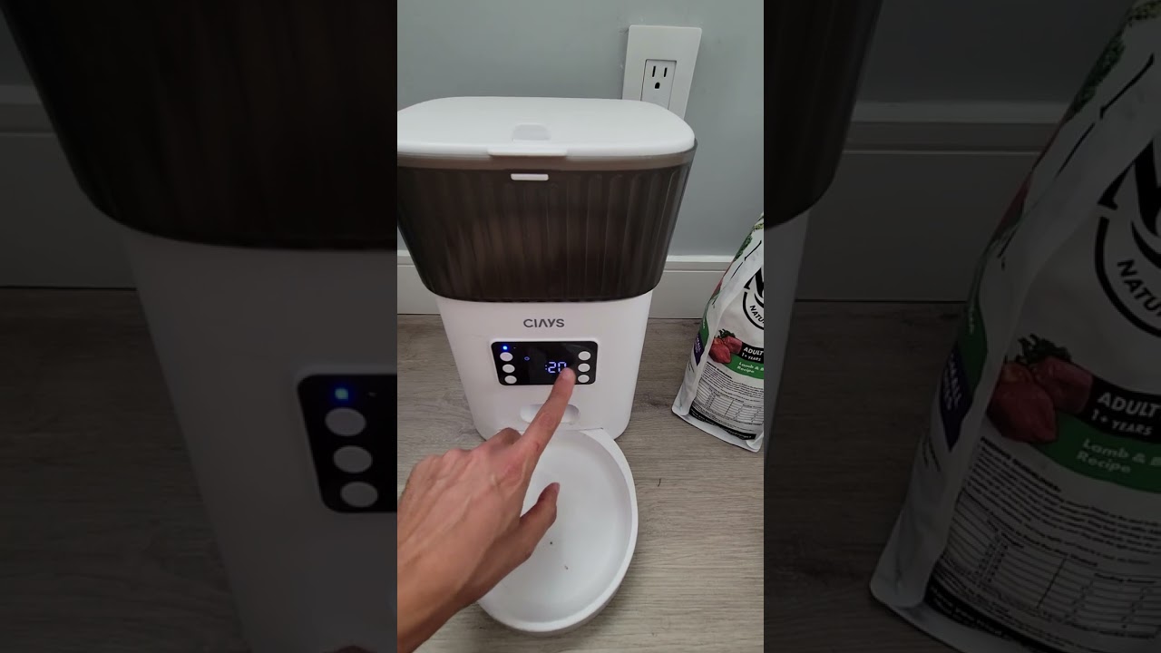 Programming CIAYS automatic pet feeder in less than 1 minute!