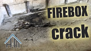 how to fix firebox crack, cracked fireplace, fireplace repair