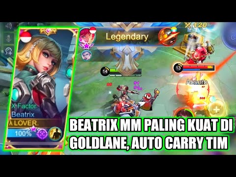 BEATRIX GOLDLANE BUILD TERSAKIT SEASON 20, TOWER MUSUH AUTO HANCUR - MOBILE LEGENDS