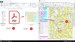 Convert PDF to TIFF using ArcGIS