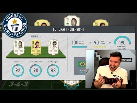 FIFA 20: XXL WELTREKORD 190 FUT DRAFT CHALLENGE 😳😳