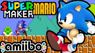 Super Mario Maker PART 2 Gameplay Walkthrough (Sonic Amiibo, New Delivery, 100 Challenge) Wii U