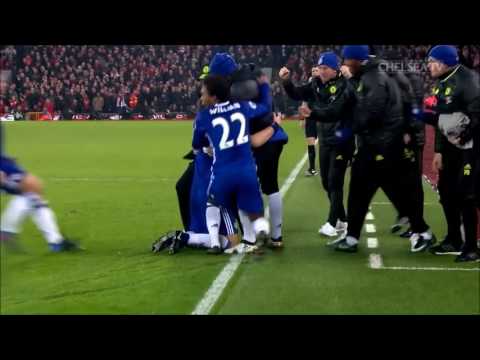 CHELSEA | DAVID LUIZ AMAZING FREE KICK VS LIVERPOOL