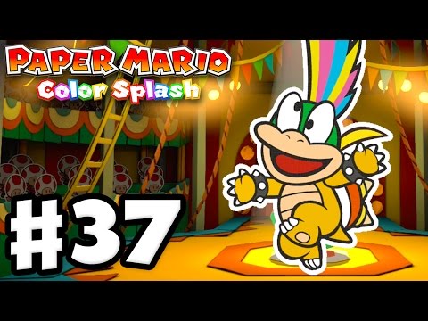 Paper Mario: Color Splash - Gameplay Walkthrough Part 37 - The Emerald Circus 100%! (Nintendo Wii U)