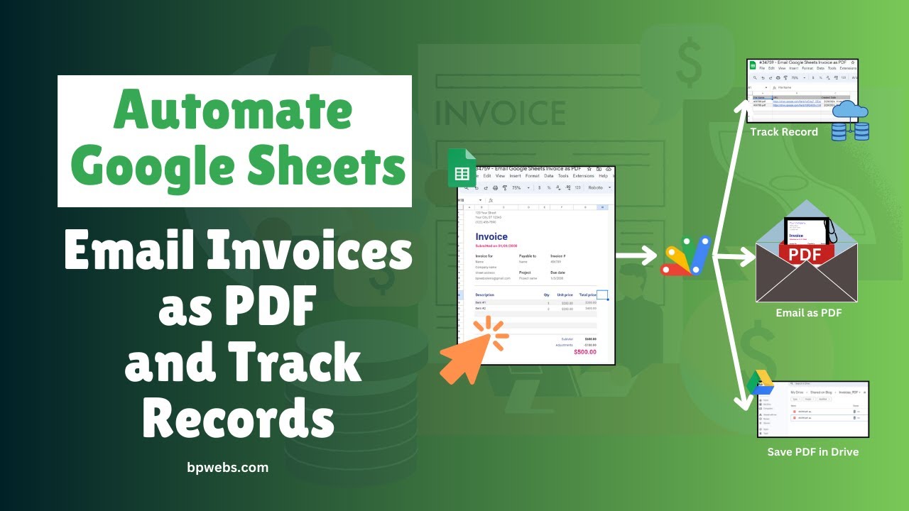 Automatically Email Google Sheets Invoice as PDF