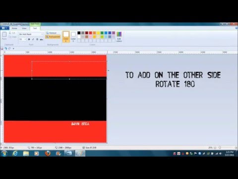 how to make a youtube layout with paint
