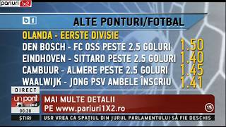UPZ: Pariezi azi? Ai aici Cota de 2 a zilei + alte 20 de pariuri » 100% fotbal!