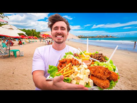 Um dia inteiro comendo na praia de Maceió/AL