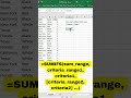 Excel Pro-Tip: How to Use SUMIFS
