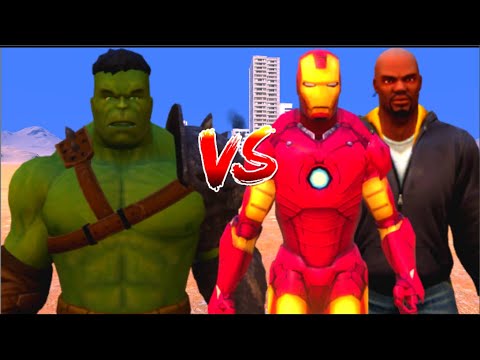 100 Hulk vs 1000 IRON MAN and 1000 Luke Cage (Marvel vs Marvel)