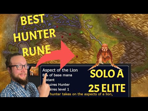 STRONGEST RUNE! Aspect of the Lion Hunter Rune FOUND Season of Discovery | World of Warcraft