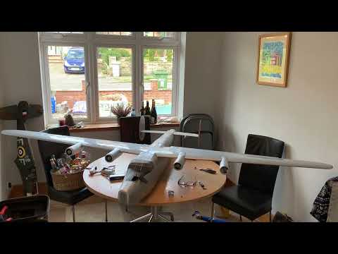 RC B24 LIBERATOR  2.8m Wingspan Engine Run