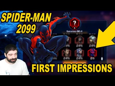 How Many Red Stars You Need? Spider-Man 2099 Unlock, T4's & Early Testing | Marvel Strike Force