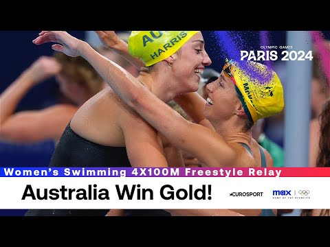 THRILLER! 🏊‍♀️ | Swimming 4 × 100m Freestyle Relay Highlights | Paris Olympics 2024 #Paris2024