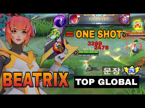 Super Deadly Prime Beatrix 100% Unstoppable  - Top Global Beatrix By 문장 - Mobile Legends