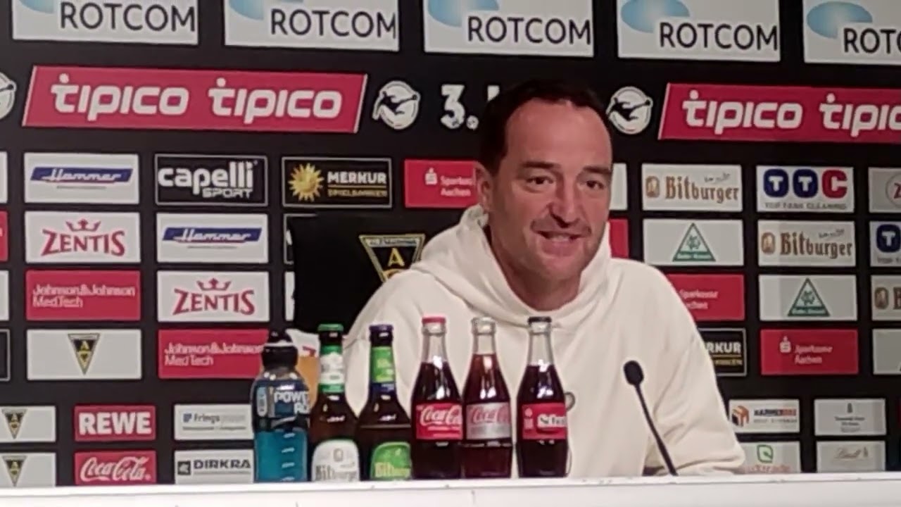  Fussball 3. Liga – 33. Spieltag PK Alemannia Aachen – VfB Stuttgart II– Gesprächspartner Nico Willig 