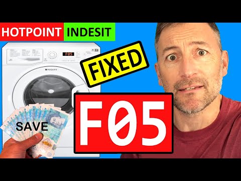 Washing Machine F05 Error Code Fix Hotpoint Indesit Video