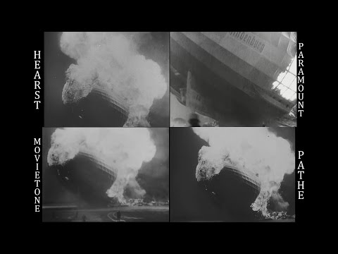 Tribute to the Hindenburg Disaster - Reconstruction and Newsreel Synchronization
