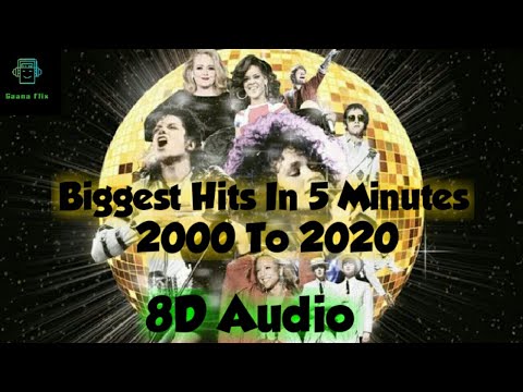 20 Years Of Hits In 5 Minutes (8D Audio) | Biggest Hits From 2000 To 2020 | Hits Mashup | 8D Audio