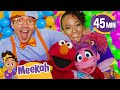 Surprise Meekah Blippi Celebrate Elmo S Birthday Sesame Street And Blippi And Meekah