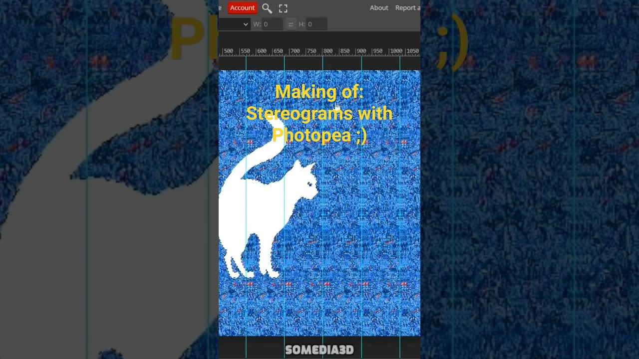 Create stereograms with Photopea (part1) #tutorial #stereograms #photopea