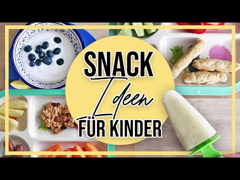 Ideen für gesunde Kinder Snacks | 6 Tage - 6 Zwischenmahlzeiten