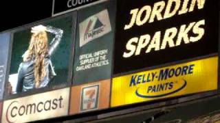 Save Me - Jordin Sparks - A&#39;s Post Game Concert