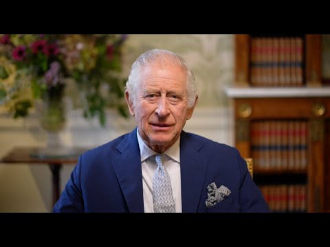 The King delivers a virtual address at the AI Safety Summit 2023