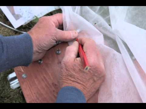 Odlingstunnel för pallkrage och odlingsbänk