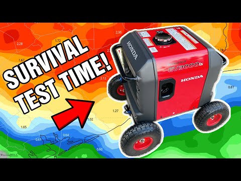 Can you survive on a 3kw Honda generator? (Power outage survival test!)