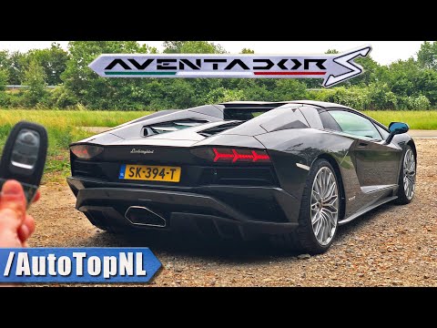 LAMBORGHINI AVENTADOR S V12 Roadster REVIEW on AUTOBAHN [NO SPEED LIMIT] by AutoTopNL