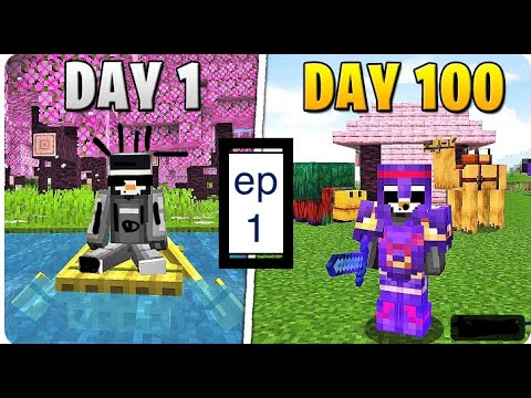 RobloxBros - Minecraft 100day Survival Challenge! Episode 1