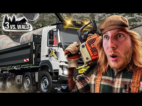 LS22 - Wir verlegen TONNEN schwere ROHRE im SUMPF | 3 vs. Wald #36 | Farming Simulator 22