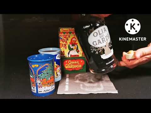 Glühwein-Check.de: Olivenlikör " Olia del Garda " alleine & im roten 🔥🍷 Glühwein