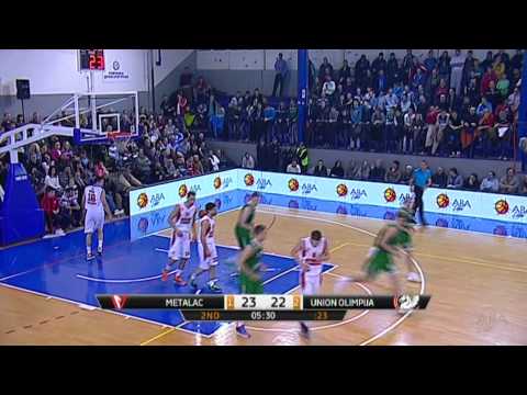 ABA Liga 2014/15, Round 19 match: Metalac Farmakom - Union Olimpija (24.1.2015)