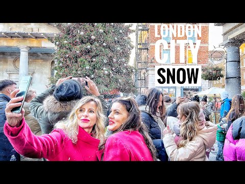 London Christmas Walk, Snow in London | Best Christmas Markets and Lights Tour in Central London