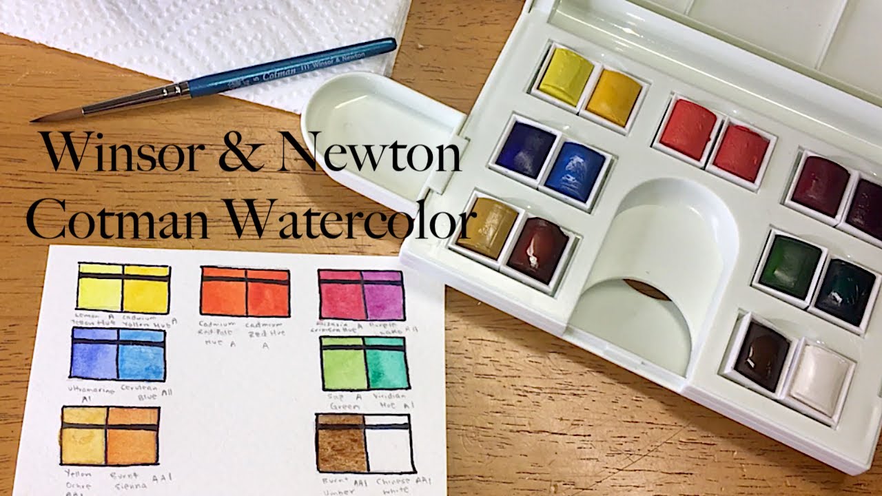 Winsor & Newton Cotman The Compact Set Watercolor First Impressions + Swatches