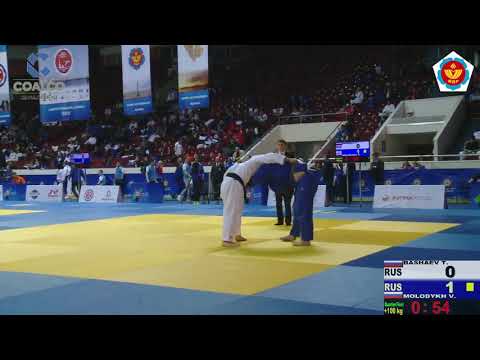 100+kg Bashaev T Molodykh V 19 04 2015 Т4 Кубок Европы по дзюдо среди юниоров и юниорок, САНКТ ПЕТЕР