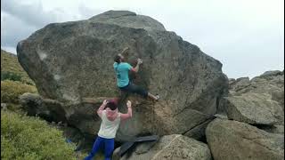 Video thumbnail of Sacrificial Marmot, V6_7. Lincoln Lake