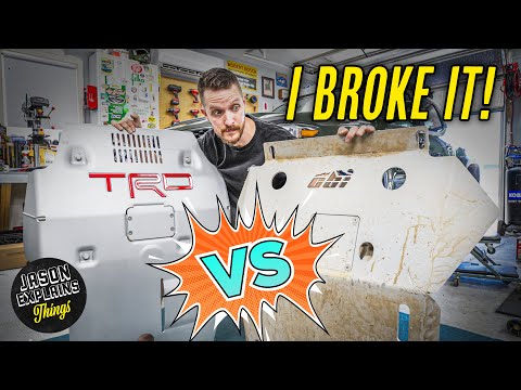 Which Toyota Tacoma Aluminum Skid Plate is BEST?! TRD vs Aftermarket
