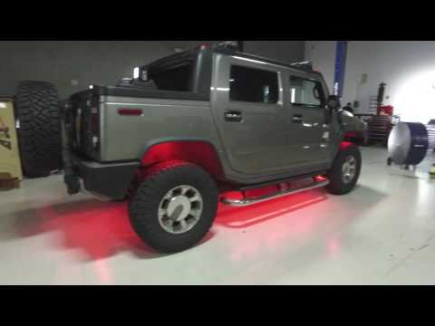 Rigid led lights on Hummer H2 by Apex