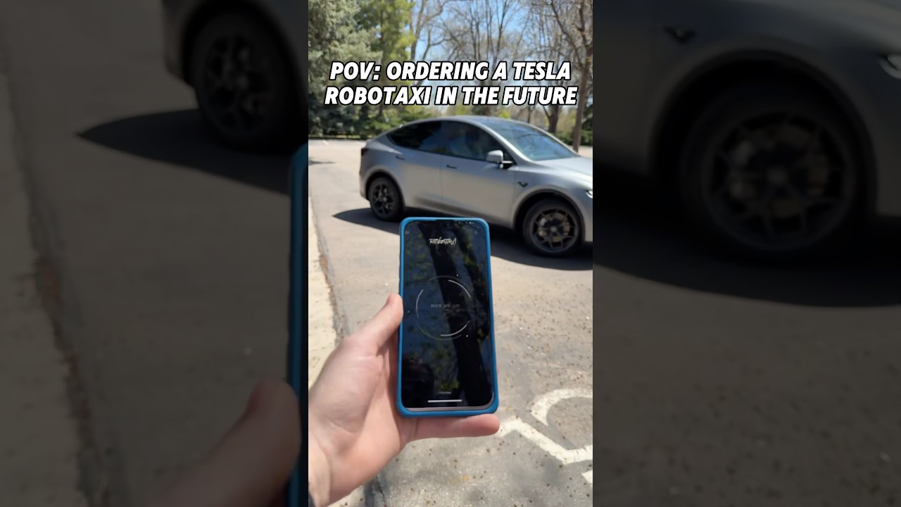 Ordering a Tesla RoboTaxi in the Future 😳🤯