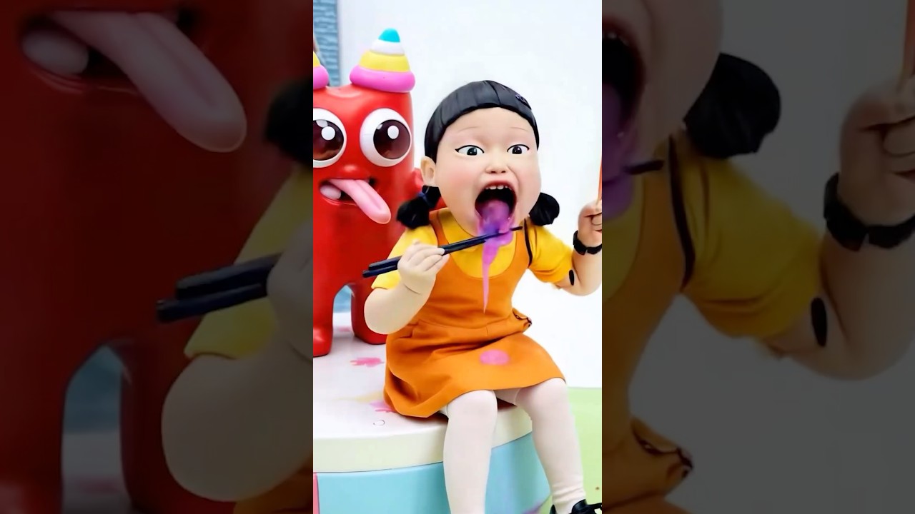 Squid Game AI Edible Slime ASMR – Baby BanBan #squidgame  #squidgame2  #asmr