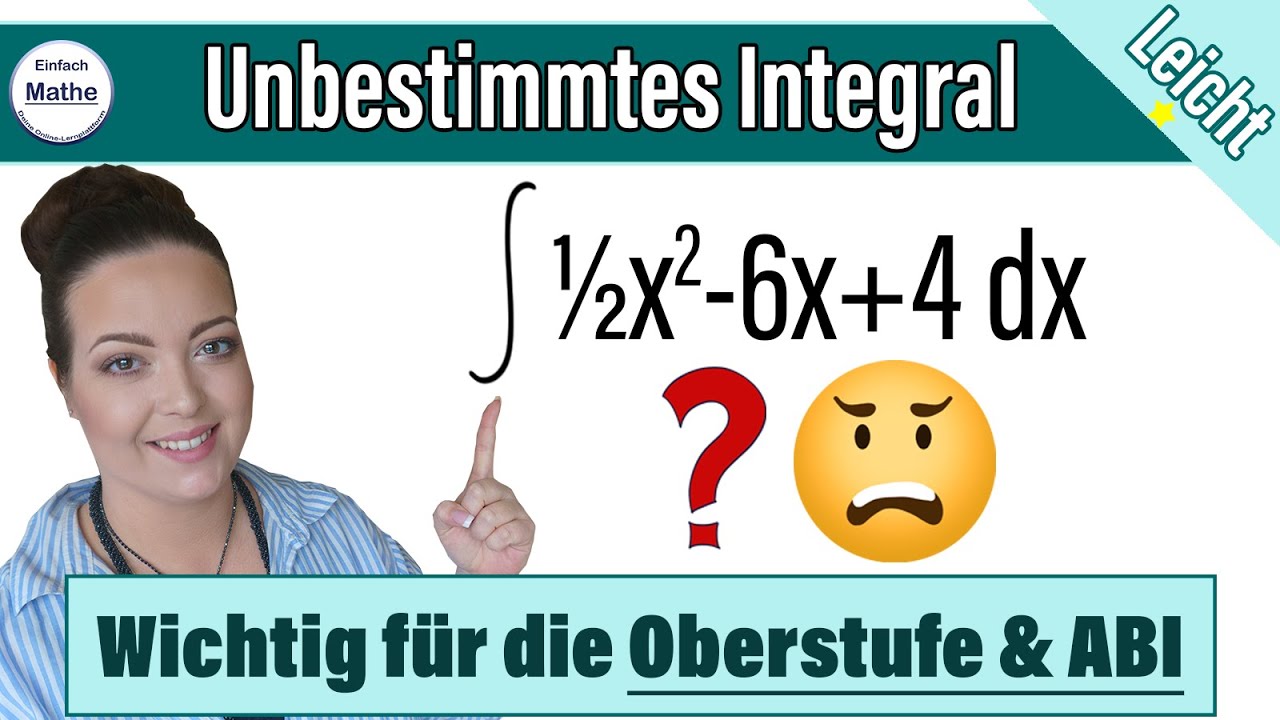 Unbestimmtes Integral berechnen | einfach erklärt | für ABI/UNI und OBERSTUFE 👍👍👍