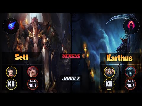 Tarzan SETT (Jungle) [Phase Rush] VS KARTHUS - Challenger KR Patch 10.7