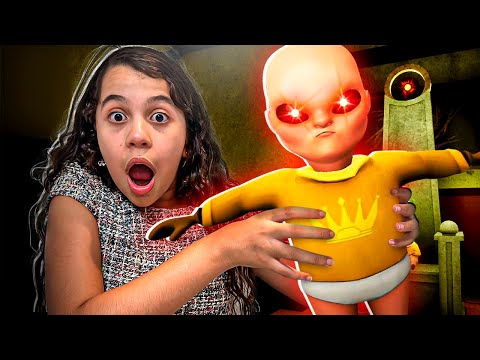 SARAH TENTOU CUIDAR DO BEBÊ AMARELO ESTRANHO ! PARTE 1