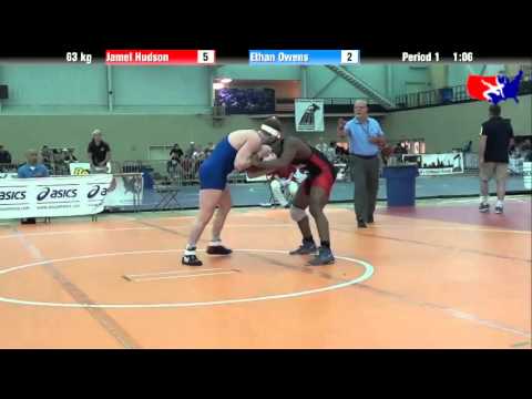 Jamel Hudson vs. Ethan Owens at 2013 ASICS University Nationals - FS